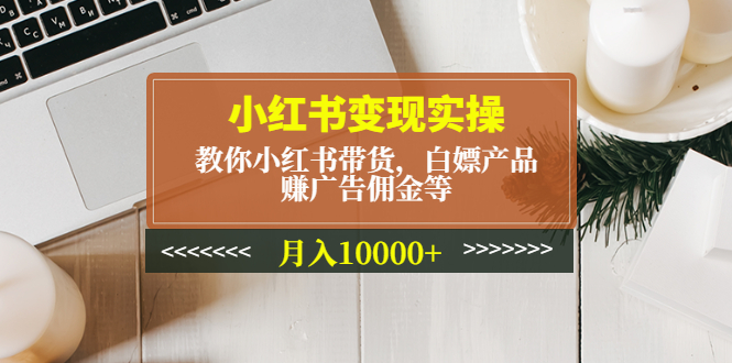 小红书变现实操：教你小红书带货，白嫖产品，赚广告佣金等，月入10000+-科景网创
