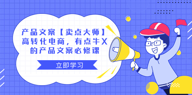 产品文案【卖点 大师】高转化电商，有点牛X的 产品文案必修课-科景网创
