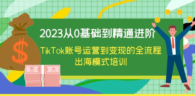 2023从0基础到精通进阶，TikTok账号运营到变现的全流程出海模式培训-科景网创