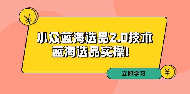 拼多多培训第33期：小众蓝海选品2.0技术-蓝海选品实操！-科景网创
