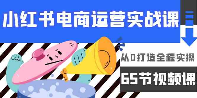 小红书电商运营实战课，​从0打造全程实操（65节视频课）-科景网创