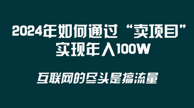 2024年如何通过“卖项目”实现年入100W-科景网创