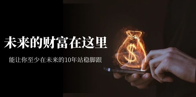 某收费文章《未来的财富在这里》能让你至少在未来的10年站稳脚跟-科景网创