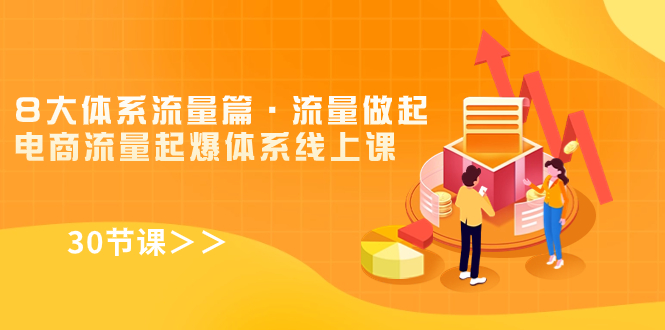 8大体系流量篇·流量做起，电商流量起爆体系线上课（30节课）-科景网创