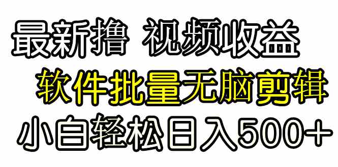 发视频撸收益，软件无脑批量剪辑，第一天发第二天就有钱-科景网创
