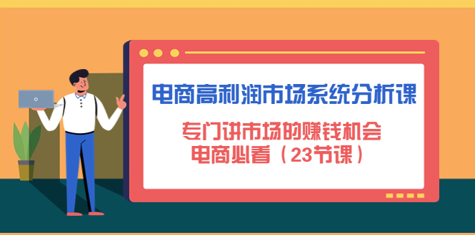 电商高利润市场系统分析课：专门讲市场的赚钱机会，电商必看（23节课）-科景网创