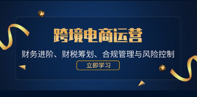 跨境电商运营：财务进阶、财税筹划、合规管理与风险控制-科景网创
