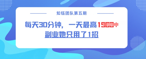 副业她只用了1招，每天30分钟，无脑二创，一天最高1.5k-科景网创
