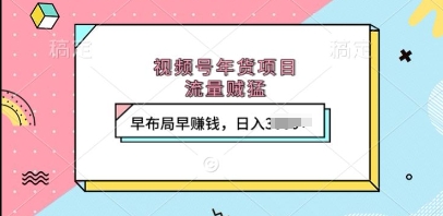 视频号年货项目，流量贼猛，早布局早挣钱，日入上k【揭秘】-科景网创