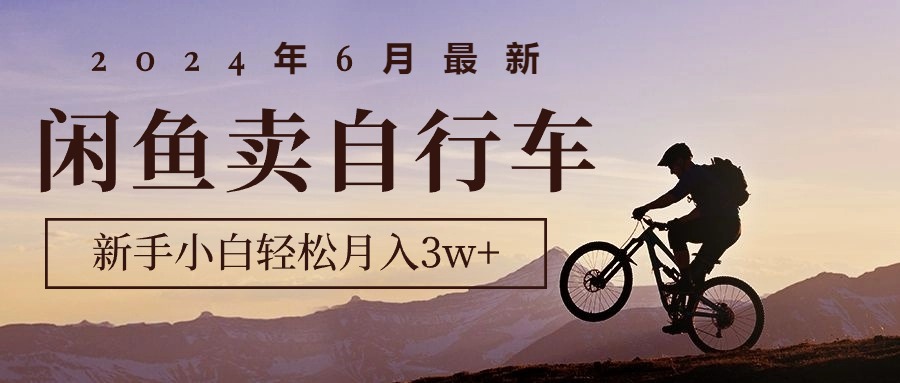 2024年6月最新闲鱼卖自行车，新手小白轻松月入3w+项目-科景网创