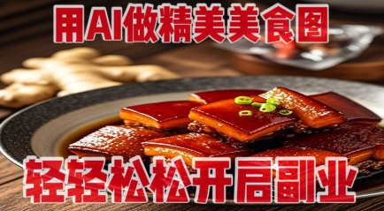 用AI做精美美食图，无需专业设备拍摄，轻轻松松开启副业-科景网创