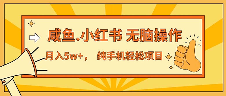 2024最赚钱的项目，咸鱼，小红书无脑操作，每单利润500+，轻松月入5万+…-科景网创
