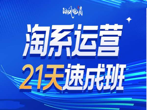 淘系运营21天速成班35期，年前最后一波和2025方向-科景网创