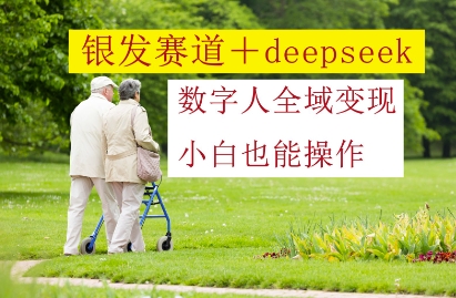 银发赛道+deepseek数字人全域变现，小白也能操作-科景网创