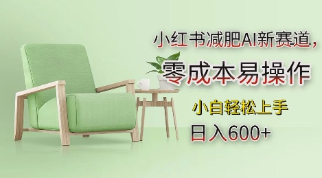 小红书减肥AI新赛道，零成本易操作，日入多张，小白轻松上手【揭秘】-科景网创