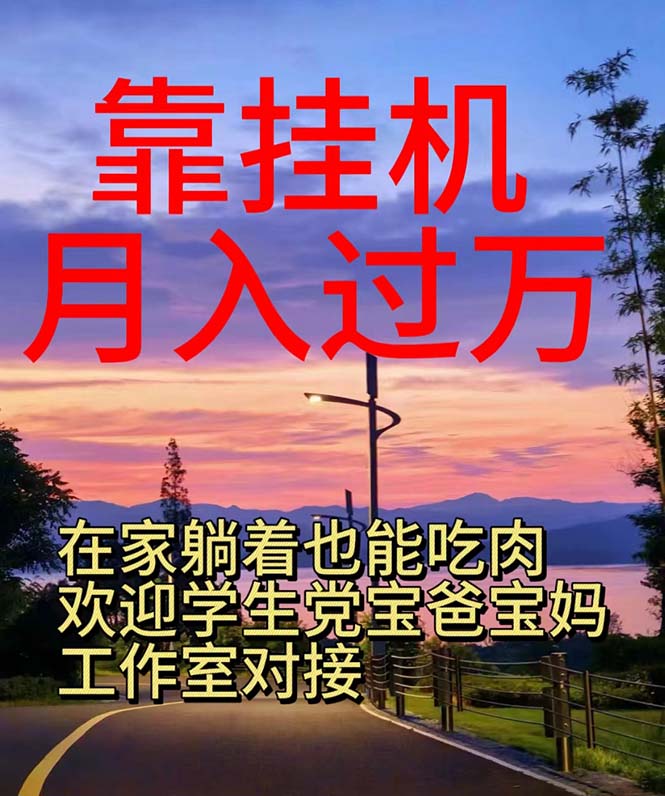 靠挂机，日入1000+，躺着也能吃肉，适合宝爸宝妈学生党工作室-科景网创