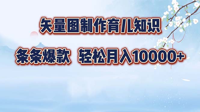 （12902期）矢量图制作育儿知识，条条爆款，月入10000+-科景网创